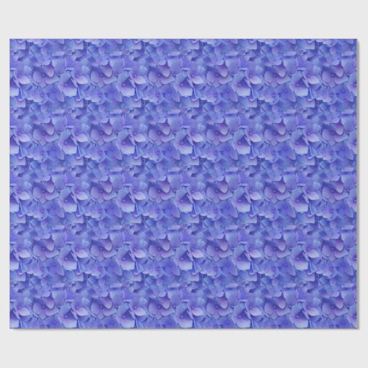 Hydrangeenblauw Cadeaupapier (Vlak)