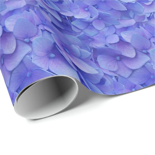 Hydrangeenblauw Cadeaupapier (Rol Hoek)