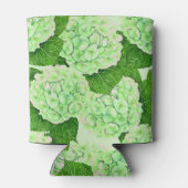 Hydrangeenpatroon waterverf blikjeskoeler (Achterkant)