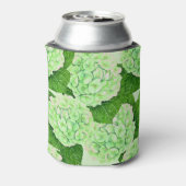 Hydrangeenpatroon waterverf blikjeskoeler (Blikje Achterkant)