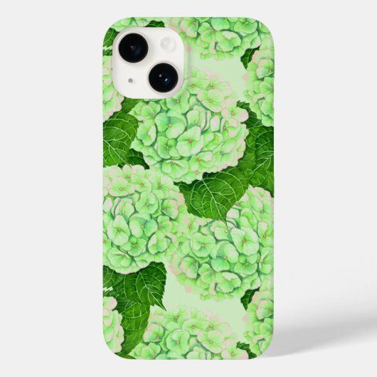 Hydrangeenpatroon waterverf Case-Mate iPhone case (Achterkant)