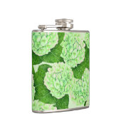 Hydrangeenpatroon waterverf heupfles (Rechts)