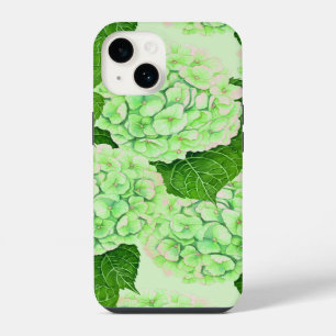 Hydrangeenpatroon waterverf iPhone 14 hoesje
