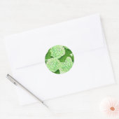 Hydrangeenpatroon waterverf ronde sticker (Envelop)