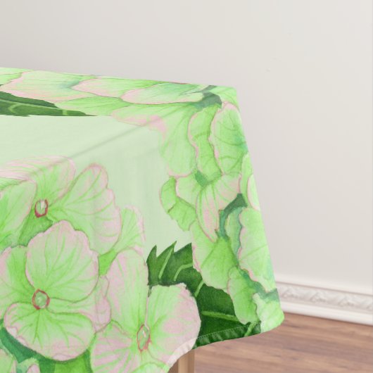 Hydrangeenpatroon waterverf tafelkleed (Voorbeeld)