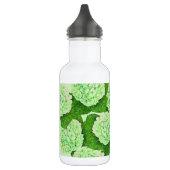 Hydrangeenpatroon waterverf waterfles  (Links)