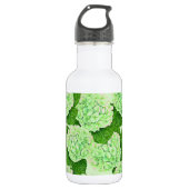Hydrangeenpatroon waterverf waterfles  (Voorkant)
