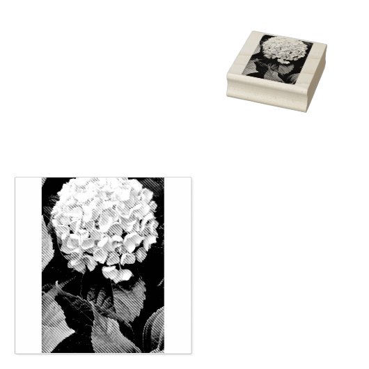Hydrangestempel Rubberstempel (Gestempeld)
