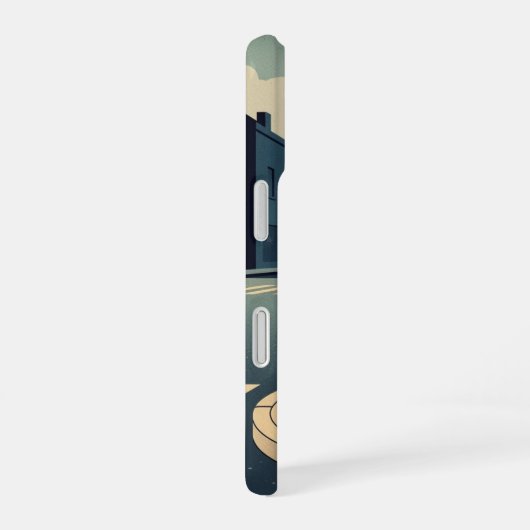 Hydrant on Quiet Street iPhone 16 Hoesje (Rechterkant)