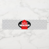 Hydrant Water Firetruck Party Waterfles Labels Etiket (Enkel label)