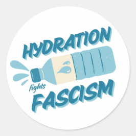 Hydratatie bestrijdt fascisme Sticker