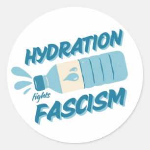 Hydratatie bestrijdt fascisme Sticker