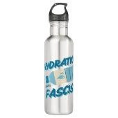 Hydratatie Bestrijdt Fascisme Waterfles Waterfles (Voorkant)