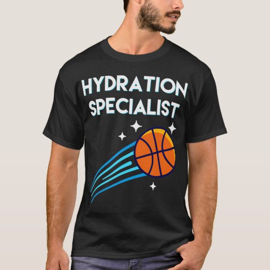 Hydratatie Specialist Waterboy Basketball Manager T-shirt (Voorkant)