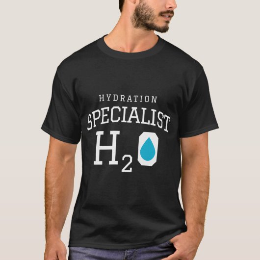 Hydratatiespecialist H20 Waterhydraat T-shirt (Voorkant)