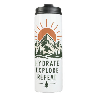 Hydrate Explore Repeat Stainless Steel Bottle Thermosbeker