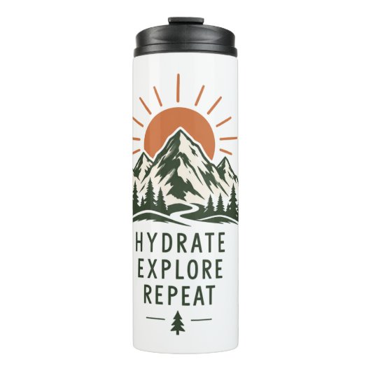 Hydrate Explore Repeat Stainless Steel Bottle Thermosbeker (Voorkant)
