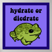 Hydrate of diedraatkikker poster (Voorkant)