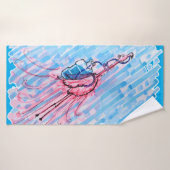 Hydrated Flamingo Badhanddoek (Badhanddoek)