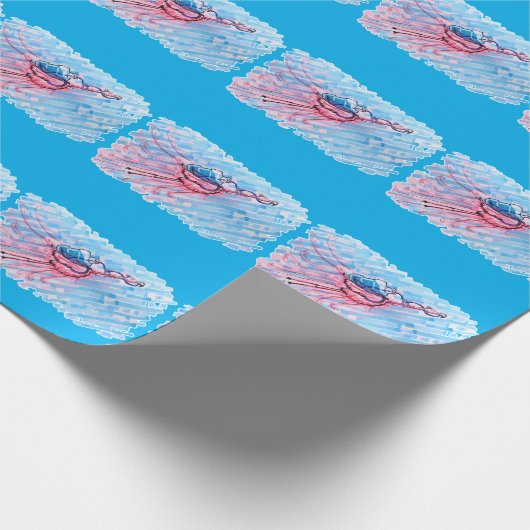 Hydrated Flamingo Cadeaupapier (Hoek)