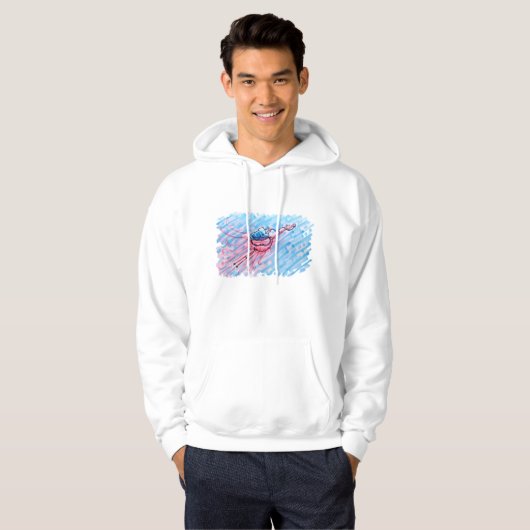 Hydrated Flamingo Hoodie (Voorkant volledig)