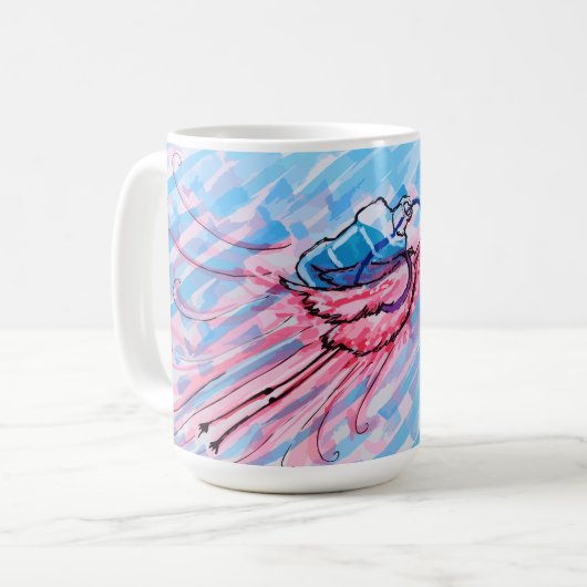 Hydrated Flamingo Koffiemok (Voorkant links)