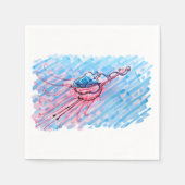 Hydrated Flamingo Servet (Voorkant)