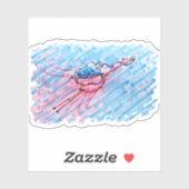 Hydrated Flamingo Sticker (Vel)