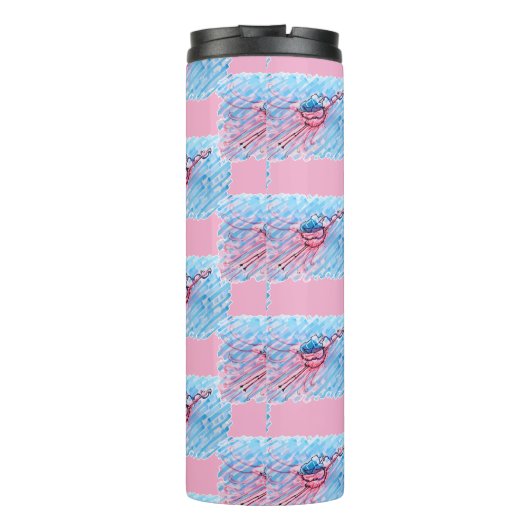 Hydrated Flamingo Thermosbeker (Achterkant)