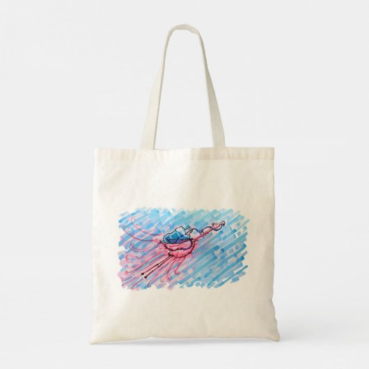 Hydrated Flamingo Tote Bag (Achterkant)