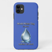 Hydrateer de wereld. Wereldwaterdag. Case-Mate iPhone Case (Achterkant)