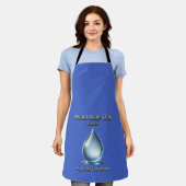 Hydrateer de wereld. Wereldwaterdag. Schort (Gedragen)