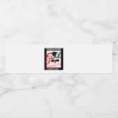 Hydrateer uw succes: gepersonaliseerd Afstuderen Waterfles Etiket (Enkel label)