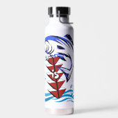 Hydrateren en vertegenwoordigen waterfles (Links)