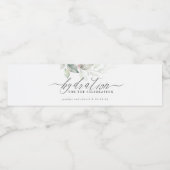 Hydratie voor de feestdag - Grieks huwelijk Waterfles Etiket (Enkel label)