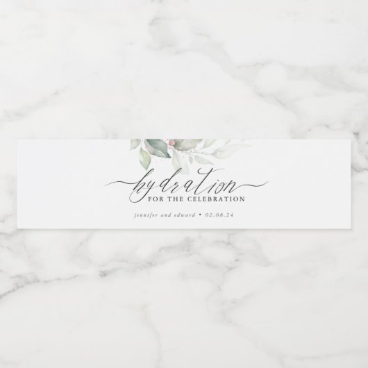 Hydratie voor de feestdag - Grieks huwelijk Waterfles Etiket (Enkel label)