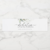 Hydratie voor de feestdag - Grieks huwelijk Waterfles Etiket (Enkel label)