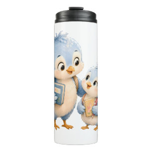Hydratiefles Little Blue Birds Thermosbeker
