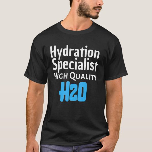 Hydration Specialist H2O - Waterboy Sports Team Ma T-shirt (Voorkant)