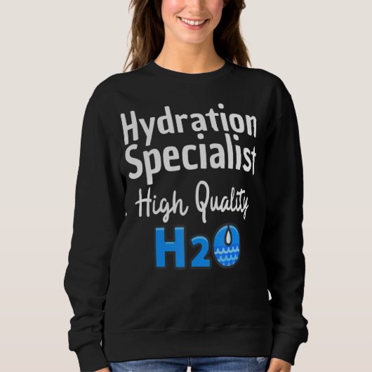 Hydration Specialist H2o Waterboy Team Manager Trui (Voorkant)