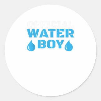 Hydration Specialist Waterboy Team Manager TShirt Ronde Sticker