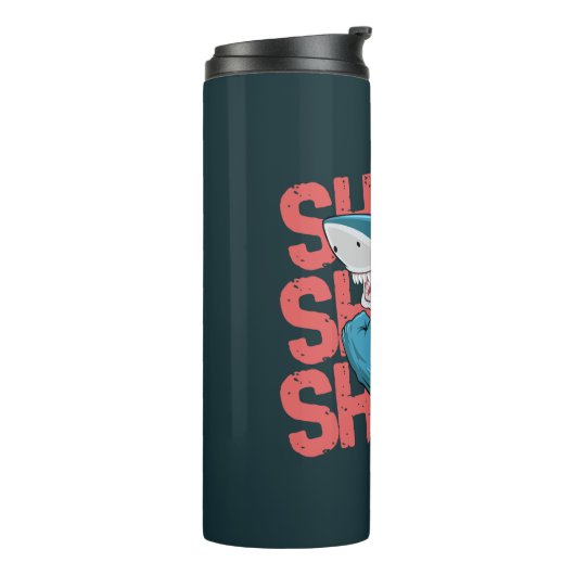 "Hydration Vibes – Custom Reusable Water Bottle" Thermosbeker (Gedraaid links)