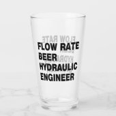 Hydraulic Ingenieur Bier Glas (Achterkant)