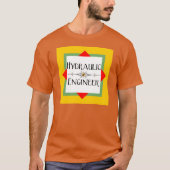 Hydraulic Ingenieur Blok T-shirt (Voorkant)