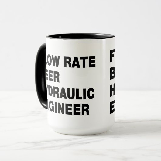 Hydraulisch Ingenieursbier Mok (Voorkant links)