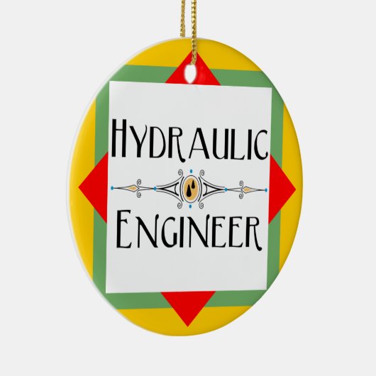 Hydraulisch ingenieursblok keramisch ornament (Rechts)