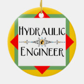 Hydraulisch ingenieursblok keramisch ornament (Achterkant)