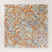 Hydraulische cement tegels: mozaïek trend. legpuzzel (Horizontaal)