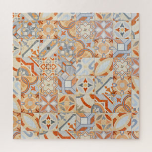 Hydraulische cement tegels: mozaïek trend. legpuzzel