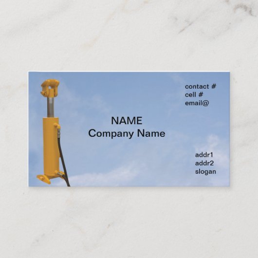 hydraulische cilinder visitekaartje (Voorkant)
